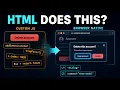 You Don t Need JavaScript for This Anymore Modern HTML Explained