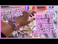 HOW TO MAKE BEADED ELASTIC BRACELETS HOW TO TIE THE KNOT preppy aesthetic KellyPrepsterStudio