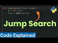 Python Jump Search Algorithm Explained Step-by-Step Tutorial for Beginners