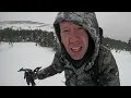Survival Camping in 12 ft (4 m) of Snow During a Blizzard