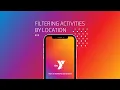 Filtering activities by location in the YMCA Detroit app