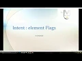 Android intent the element flags