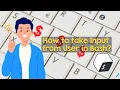 How to take input from user in Bash