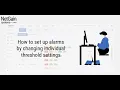 How to set up alarms by changing individual threshold settings