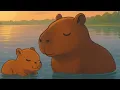 12 Hours Baby Sleep Lullaby 💤 - Piano Music with Cute Capybaras | Kidzen: Peaceful Nights
