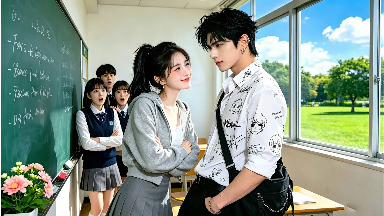 Rejected 99 times by the school idol, this girl finds her true love in a rebel instead! poster
