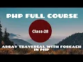 Array Traversal with Foreach in PHP PHP Tutorial for Beginners PHP Programming Language tutorial