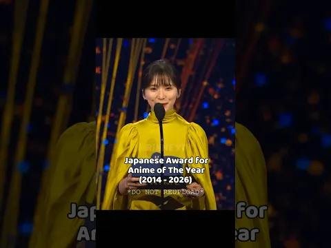 Japanese Award for Anime of The Year #Anime #AnimeOfTheYear #TokyoAnimeAward #AnimeAwards #BestAnime
