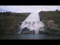 Timelapse Water rushes down Oroville Dam spillway