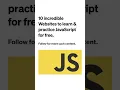 10 Incredible websites to learn practice JavaScript for free