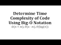 Determine a Time Complexity of Code Using Big-O Notation O n m O n m O log n
