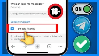 كيفية تمكين المحتوى الحساس على تيليجرام كيفية تشغيل المحتوى الحساس على التليجرام 