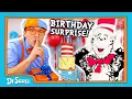 Cat in the Hat s SECRET Surprise Party from Blippi and Meekah Dr Seuss