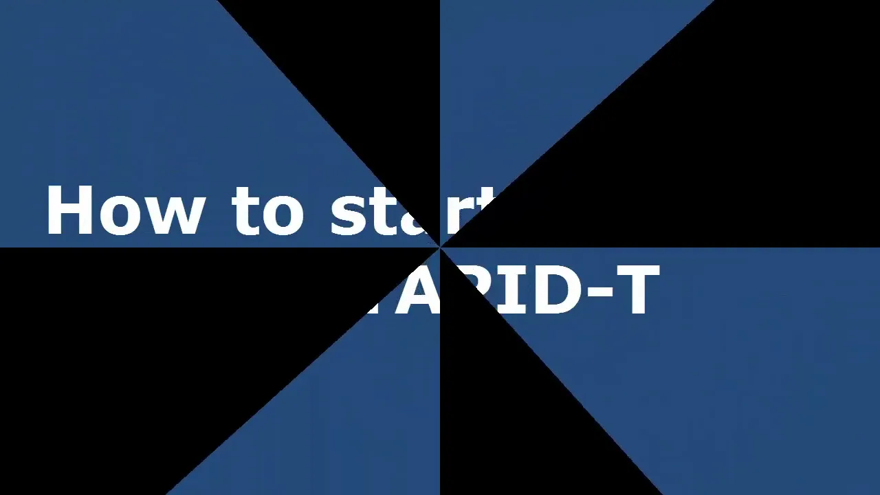 How to start a run with rAPID-T
