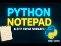 I Built My Own Notepad Using Python Code With Gamerz