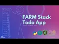 The ultimate FARM stack Todo app with JWT PART I - FastAPI MongoDB abdadeel