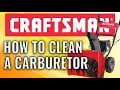 How to clean a carburetor - Craftsman Troy-Bilt MTD Snow Blower