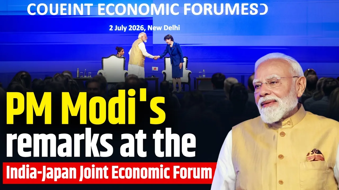 Prime Minister Narendra Modi addresses India-Japan Joint Economic Forum in Delhi
