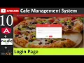 10 Cafe Management System - Login Page Angular Node js MySQL Database