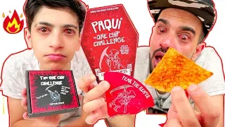 تحدي شيبس حاصد الارواح او شبس التابوت المرعب الأشد حرارة بالعالم The One Chip CHALLENGE 