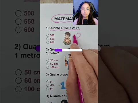 QUIZ DE MATEMÁTICA #quiz