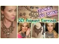 DIY Make custom pageant earrings out of a necklace EASY FUN