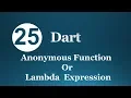 25 Dart Anonymous Function Or Lambda Expression Arabic