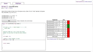 Codingbat - countEvens Java