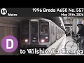 LA Metro Breda A650 No 557 on the D Line