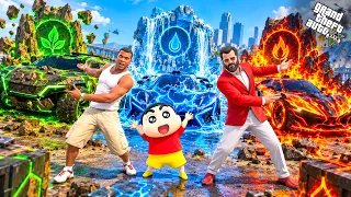 GTA 5: Franklin & Shinchan🤣 Found Elemental Cars 😱🤑 Full Fun #bommalu #rampageboy #gta5telugu #gta5