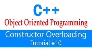 C Tutorial Constructor Part 2 Constructor Overloading