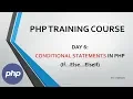 Day6 Conditional Statements in PHP