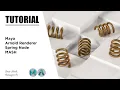 Spring Node In MASH Maya Arnold Renderer Tutorial