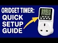 ORIDGET Electric Timer Plug Guide - How to Set Up