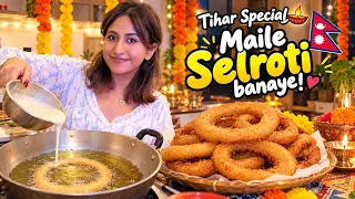 I Made Traditional Nepali Selroti for My Family🇳🇵❤️ | Tihar Is Coming #alizehjamali #vlog #viral