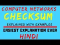Checksum Computer Networks Error Detection Method Explained with Examples in Hindi