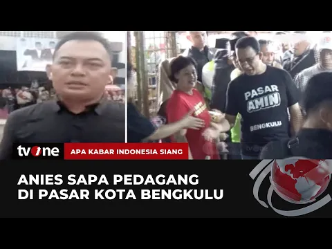 Anies Baswedan Tiba di Bengkulu Langsung Sapa Pedagang Pasar Minggu