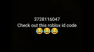 FUNNY ROBLOX ID CODE