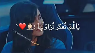 وحبيبتي اللي مفيش منها          داانا ابيع الدنيا عشانها  حالات واتس جديده دندنها