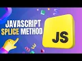 JavaScript array splice method beginner tutorial