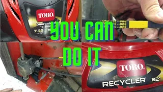 Download Toro Recycler lawnmower rear self propelled belt replacement MP3