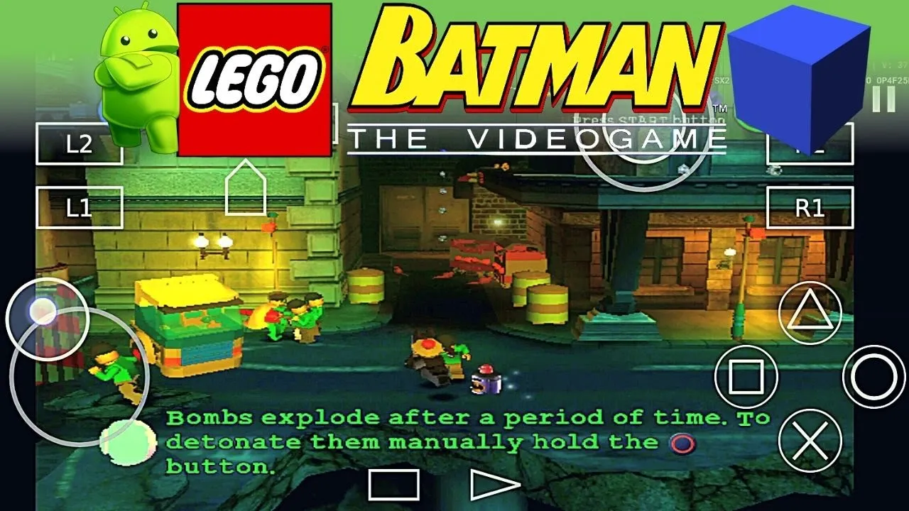 Lego Batman The Videogame - PS2 Emulator Android Gameplay - Aether SX2 APK - Lego Batman Mobile 2022