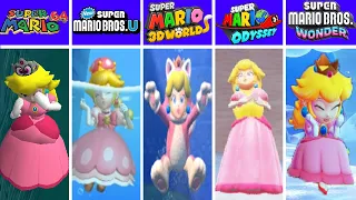 Evolution of Princess Peach in Water Drowning Dying in Super Mario Games And Fan Mod 1985-2025