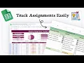 How to Make an Assignment Tracker in Google Sheets