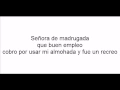 Señora de madrugada tito rojas con letra