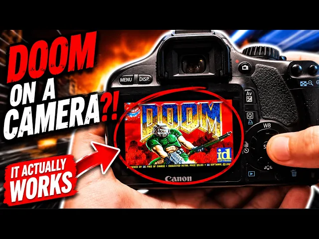 12-Year-Old Kick Plays DOOM on a Canon 550D Camera?!