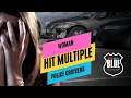 Woman hit multiple police cruisers