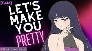 f4m feminization roleplay soft domme gf dresses you up femboy listener makeup asmr audio