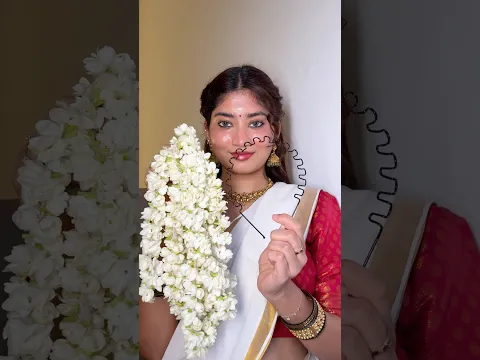 Hairstyle using Hairband and gajra for ONAM 🪷🛶🌴🦢