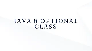 Java 8 Optional